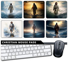 Christian #2 - MOUSE PAD - Jesus Christ Walking on Water Lord Religious Gift picture