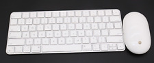 Apple Magic Keyboard Silver A2450 Bluetooth Wireless with Apple A1197 Mouse picture