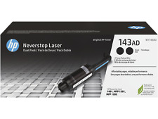 HP 143AD Dual Pack Black Original Neverstop Toner Reload Kit, ~2,500 pages, picture
