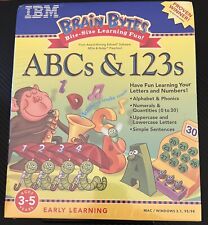 Vintage 1998 IBM Brain Bytes ABCs & 123s PC MAC/Windows Game Ages 3-5 Years NEW picture