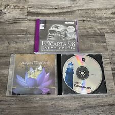 Lot of 3 Microsoft Encarta 98 Encyclopedia/ Authentic Living Center/ Netscape picture