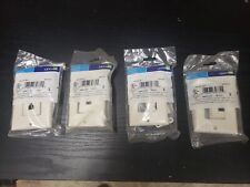 4x Leviton Decora Wall Plate & Connector, F Coaxial and Telephone CAT 40159-T picture