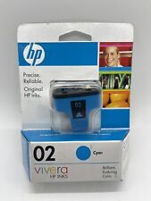 HP Genuine 02  Ink Cyan Cartridge [Brand New] Expired: April 2009 picture