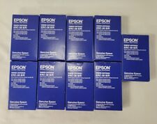 Lot Of 9 Genuine Epson Ribbon Cartridge Ink Printer ERC- 38 B/R  picture