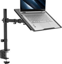 VIVO Black Single Laptop Notebook Desk Mount, Fully Adjustable Extension Clamp picture