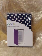 Nook Glow Light Plus Book Cover Open Box New Blue White Polka Dot picture
