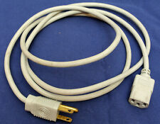 Apple Macintosh Gray IEC AC Power Cord Cable 6ft Vintage Electri Cord 1980s picture