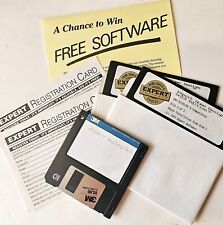 Vintage DOS Floppy Disk Lot Software / Paperwork Manhunter & Expert Home Design picture