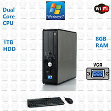 Fast Dell Desktop Computer PC Core 2 Duo 500GB WiFi PC Windows 7 picture