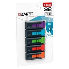 Emtec ECMMD32GC452P5 Flash Drive 32 GB C450 Slide - Pack of 5 picture