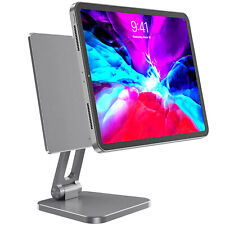 Magnetic Ipad Stand for Ipad Pro 12.9”, Foldable 360° Rotation Magnetic Stand picture