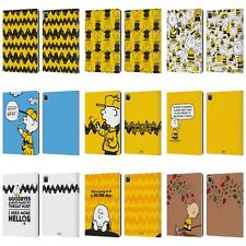 OFFICIAL PEANUTS CHARLIE BROWN LEATHER BOOK WALLET CASE COVER FOR APPLE iPAD picture