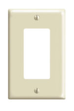 Leviton Ivory 1 gang Thermoset Plastic GFCI/Rocker Wall Plate 1 pk -Pack of 1 picture