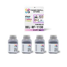 4Pk TRS 1130 Black High Yield Compatible for Dell 1130 1133 MFP Toner Refill Kit picture