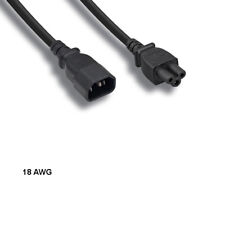 KNTK 6 ft 18 AWG 3 Prong Power Cable Cord IEC-60320 C14 to C5 10A/300V SJT Black picture