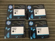 4 GENUINE HP 932 BLACK INK CARTRIDGES CN057AN Exp 3/2024 New picture