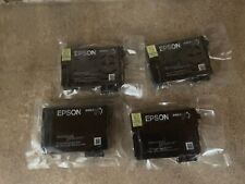 LOT OF 4 GENUINE EPSON 200 BLACK INK CARTRIDGE T200120 M7-1(5) picture