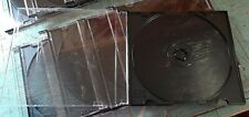 375+ Slim Single CD DVD Disc Jewel Disk Storage Case Black Clear Plastic Box 5mm picture