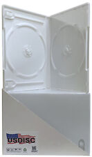 USDISC DVD Cases Standard 14mm Premium, Double 2 Disc (White) Lot picture
