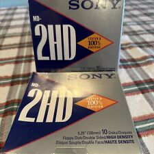 Sony MD 2 Packs - 2HD 10 Disk (20 Total) 5.25
