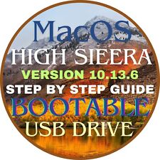 Mac OS HIGH SIERRA 10.13, Bootable USB, Install, Repair, Instructions, Fast Ship picture
