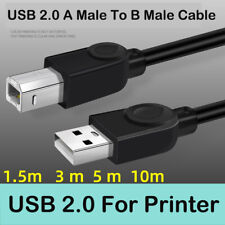 Printer USB 2.0 Cable Cord Transfer PC A to B Male Device HP Brother Canon Epson picture