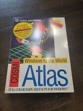 Vintage Windows to the World Atlas Cosmi Software 1992 IBM PC & Compatibles 3.5
