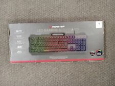 Monster LED COLOR CHANGING GAMING KEYBOARD. NEW picture