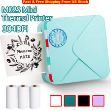Phomemo M02S 304dpi Mini Pocket Printer-Bluetooth Thermal Mini Photo Printer LOT picture