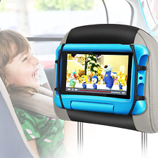 Car Headrest Tablet Holder,Anti-Slip Strap,Angle-Adjustable,Fits 7-12.9
