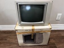 Vintage Apple Monochrome Monitor IIe Model A2M6017 Platinum Working w/ Box picture