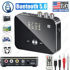 USB Wireless Bluetooth 5.0 NFC Transmitter Receiver to 2RCA Stereo Audio Adapter picture