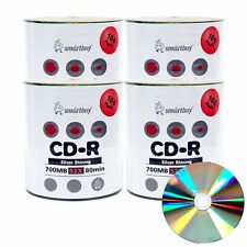400 Smartbuy CD-R 52X 700MB/80Min Shiny Silver Blank Media Recording Disc picture