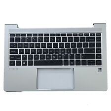 For HP ProBook 440 G8 445 G8 Palmrest Non-Backlit US Keyboard M23770-001 Silver picture
