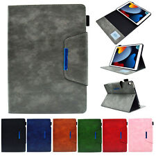 Folio Retro Leather Wallet Auto Smart Sleep/Wake Stand Case Cover For Apple iPad picture
