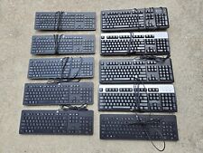 Mixed LOT of 10 HP USB QWERTY Keyboards KB57211, SK-2885, PH0U, 803181-001 US picture