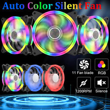 RGB LED Quiet PC Air Cooling RGB Fans  Computer Case Game PC Cooling Fan 120mm picture