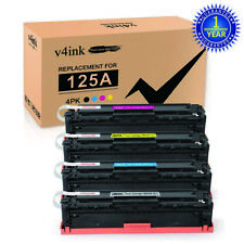 V4INK 4PK 125A Toner Cartridge CB540A Set For HP LaserJet CP1215 CP1518ni CP1515 picture