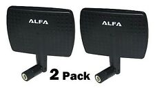 2 Pack Alfa APA-M04 2.4HGz 7 dBi Booster RP-SMA Panel High-Gain Swivel Antenna picture