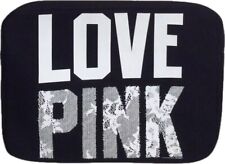 Victoria's Secret Pink Laptop Case Love Pink Bag sleeve BLack FITS 17” NWT picture