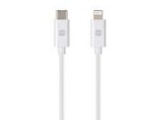 Monoprice Apple MFi Certified Lightning to USB-C and Sync Cable - 3ft - White picture