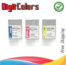 PFI102 ink cartridge use with Canon imageprograf iPF 500/600/700/710/720 - C,M,Y picture