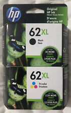 HP 62XL Black & Color Combo Ink Cartridge F6U02BN - C2P05AN & C2P07AN Exp 2025+ picture
