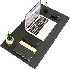 31.25'' x 15.6'' PU Leather Desk Pad - Extra Large Portable Mouse Pad (Black) picture