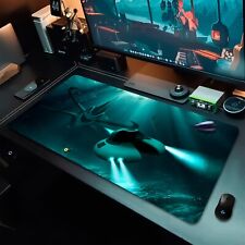 Subnautica Desk Mat, Gaming Mouse pad, Reaper Leviathan, Non-slip rubber backing picture