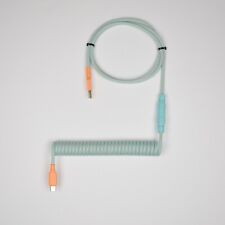 Custom Handmade Coiled Straight USB Keyboard Cable  picture