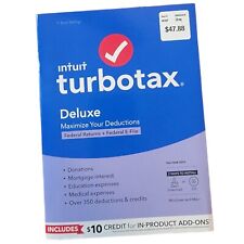 Intuit TurboTax Deluxe 2022 Federal Returns & E-File + $10 Credit (No State) NEW picture