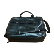 Dell Leather Laptop Bag Deluxe Briefcase Messenger Bag Black Shoulder picture