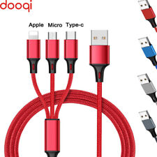 3 in 1 Multi Charger Cable Cord 8Pin iOS Type C Micro USB Sync Fast Charger picture