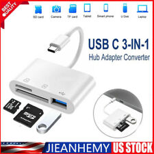 3 in 1 Type C USB OTG Adapter SD/TF Card Reader For iPhone 15 Samsung Android picture